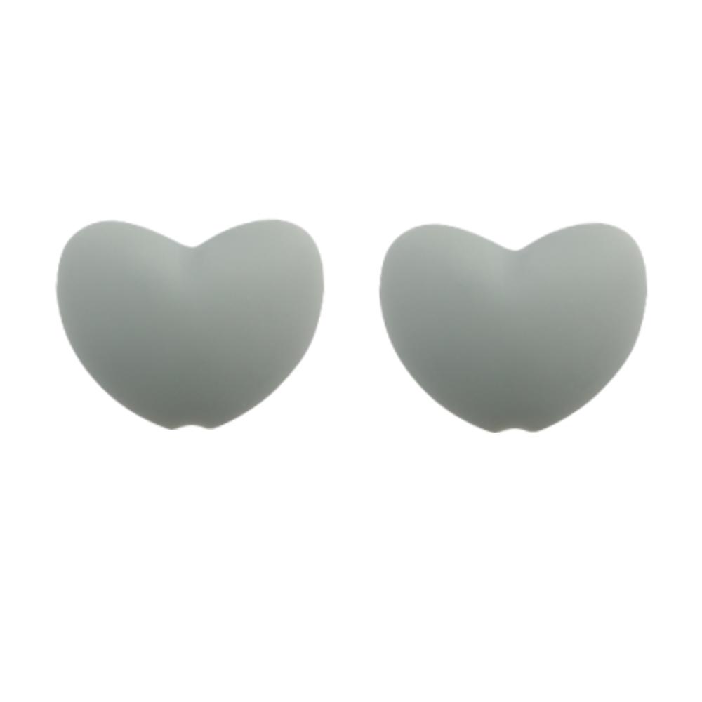 Kovict 21pcs Silicone Beads Heart Shape Charm For Jewelry Making Necklace Bracelets Accessories