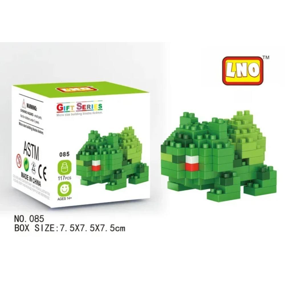 Kawaii LNO Pokemon Micro Building Blocks Snorlax Blastoise Gengar Charmander Bulbasaur Pikachu Mini Brick Figures For Kids Toys