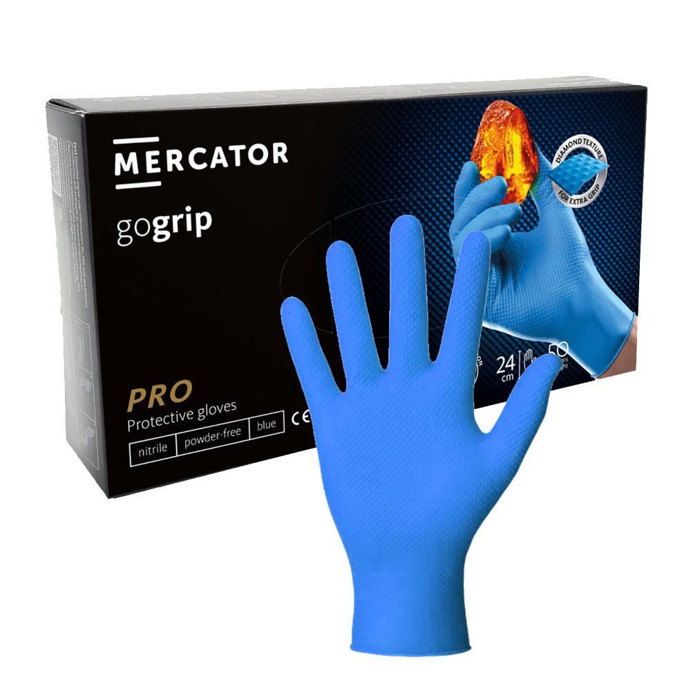 Mercator Gogrip Blue Nitrile Gloves 50 Pcs