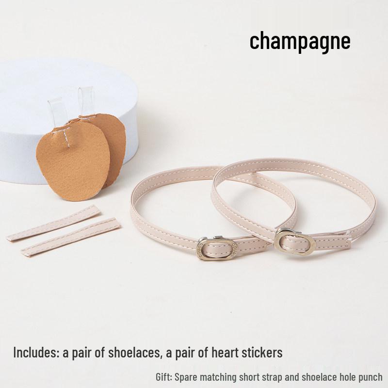 Non-Slip High Heel Strap with Suede Matte Finish - Secure Tie-Up Buckle Design