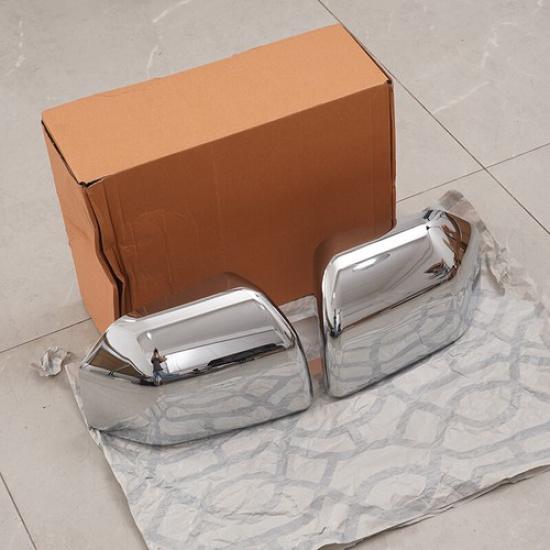 2PC For 2015~ Ford F150 F~150 Top Chrome Pair Replacement Mirror Covers Cap