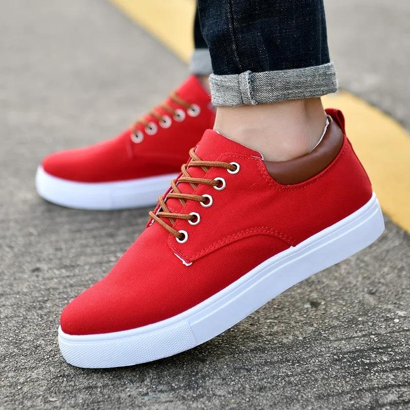 Man Shoes 2026 New Canvas Shoes Men's Casual Canvas Shoes Men's Casual Shoes Flat Shoes Men's Driving Sneakers Men's Shoes 47