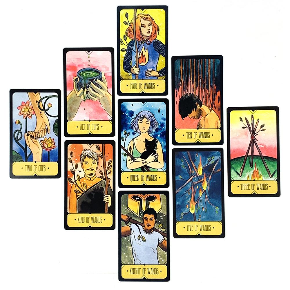 Tarot Cards A 78 Deck Oracle English Visions Divination Edition Board Playing Game Cards, Halloween and Christmas Gifts