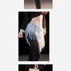 Belly Dance Hip Scarf Long Tassels Belly Dance Waist Chain with Rhinestones Decoration Belly Dance Belt Wrap Skirt