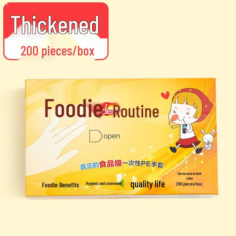 

Disposable Food Grade Plastic Gloves