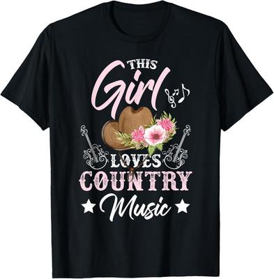 Lustige Designidee Dieses Mädchen liebt Country-Musik T-Shirt Geschenk Unisex T-Shirt