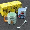 SpongeBob Octopus Mug Girls' High Pretty Ceramic Cup Couple Style Water Cup Children's Birthday Gift