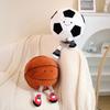 Cute Cartoon Animal Plush Toy Football And Basketball Baby Doll Soft And Cuddly Stuffed Toy For Babies