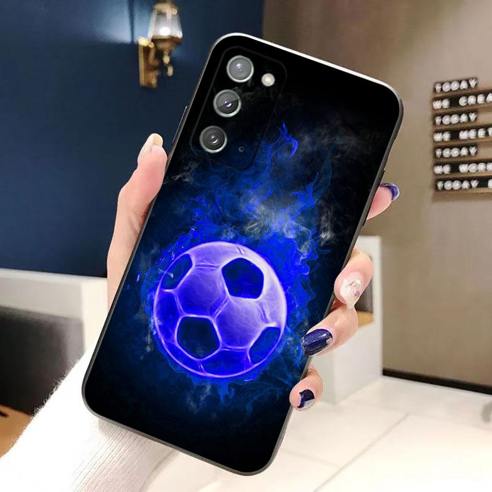 Soccer Football Ball Phone Case For Samsung NOTE 20 10 M23 M53 A80 A70 A50 A30 A24 A13 A12 A07 A06 A05S A04 A03S A03 A04E Cover
