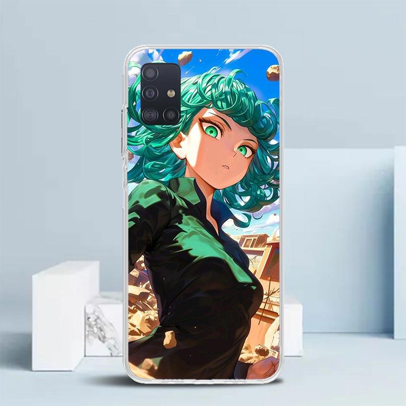 One P-Punch-Man Tatsumaki Soft Cover for Samsung Galaxy A12 A22 A32 A52 A72 A02S Phone Case Note 20 Ultra 10 S10 Plus A51 A71 A5