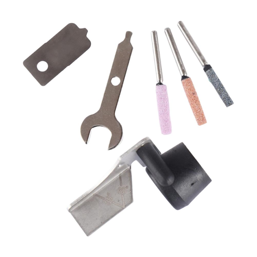 1Set 6.2 Cm Long Electric Grinding AccessoriesChainsaw Sharpening Attachment Kit: Metal Accessories For Outdoor Gardening