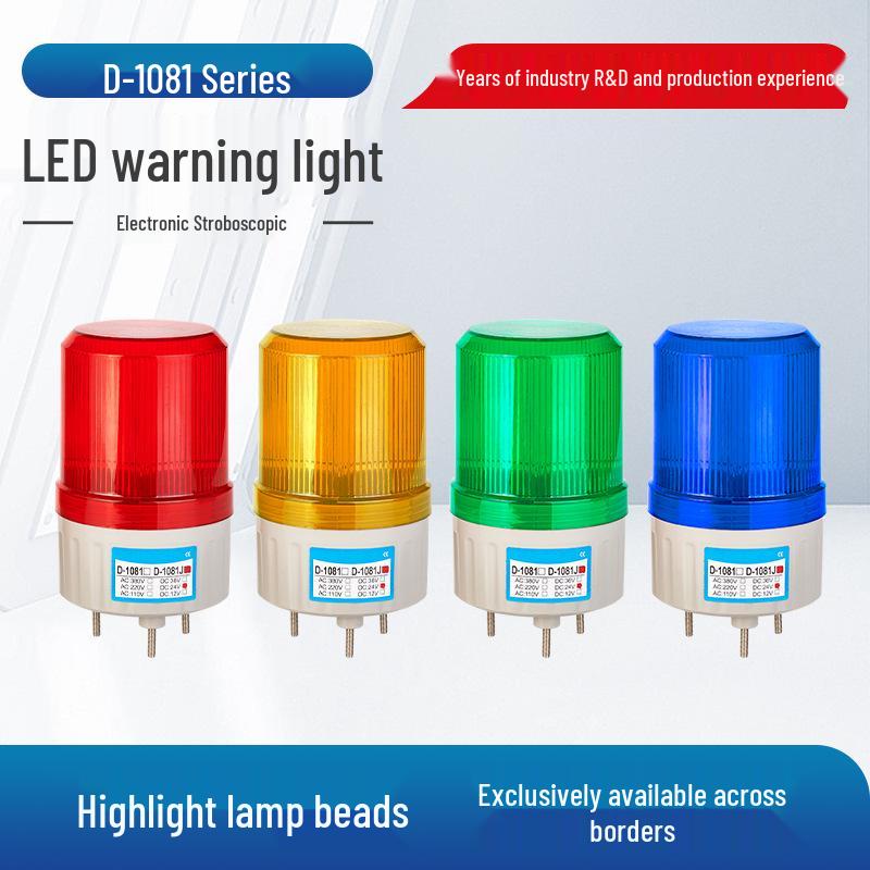

D-1081 LED Rotating Strobe Light: Sound & Light Alarm with Flashing Message D-1081