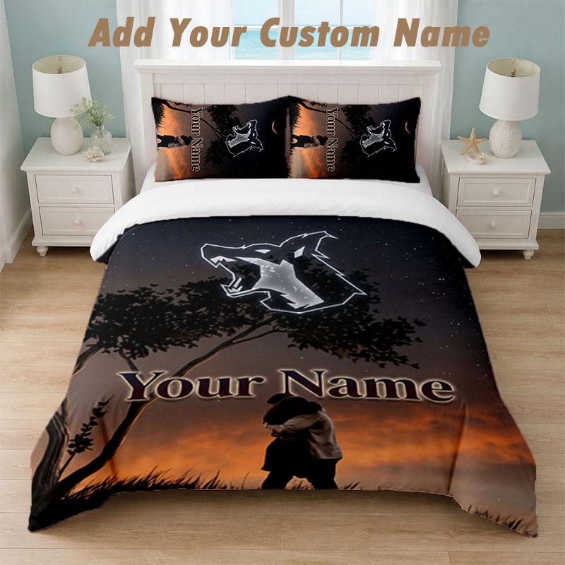 Bedding Set 1 Duvet Cover 2 Pillowcases Kontra K Print Soft Bed Linen Bedroom Decor