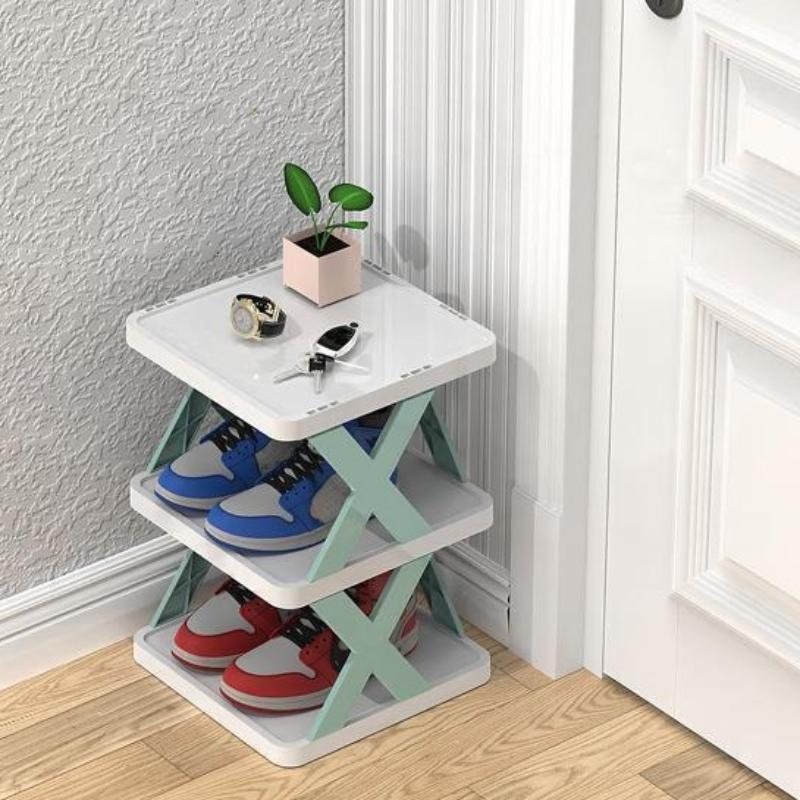 Rafturi pentru încălțăminte Organizator de depozitare Rafturi detașabile pentru pantofi Salvează Raft de uz casnic al familiei Raft cu mai multe straturi Raft simplu pentru pantofi Dulap de culoare