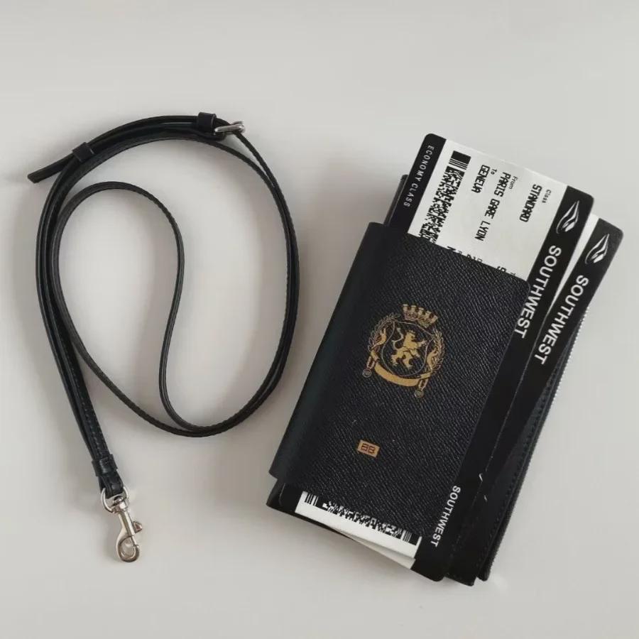 Bawang Tianxia 08 Yeni İnek Derisi Boyun Askılı Kart ve Telefon Tutucu