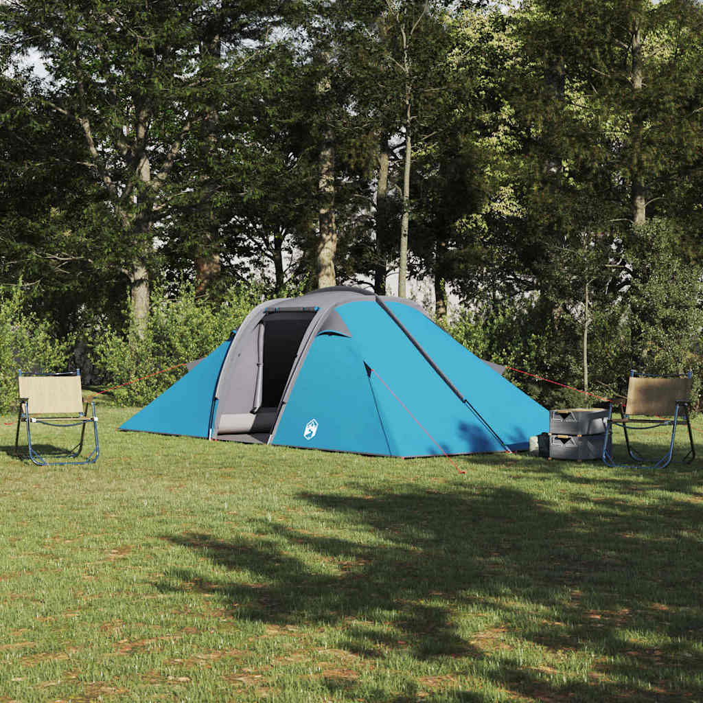 Tunnel Tent with Roof and Storage Blue 510 x 240 x 156 cm Taffeta