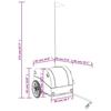 VidaXL Remorque de Vélo, Chariot de Transport avec Barre d'Attelage, Remorque à Bagages, Remorque de Bicyclette, Noir et 94124