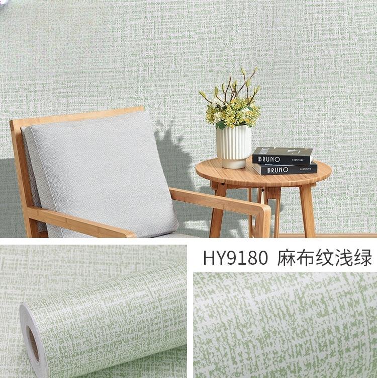 Thicken Linen PVC Self Adhesive Wallpapers for Bedroom Living Room DIY Decorative Film Wall Stickers Contact Paper Home Decor