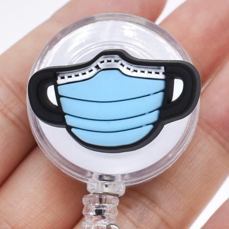 1PCS Hospital Retractable Badge Reel with Belt Clip Cute Nurse Doctor Name Tag Card Holder Accessories Office Supply Clip