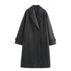 Women's Clothing Winter Woolen Trench Coat Long Jacket Slim Overcoat