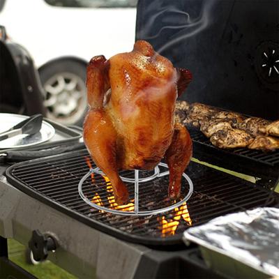 Hähnchenhalter für Bierdosen, Ständer für Brathähnchen aus Edelstahl, Hähnchenständer für Bierdosen, stabiler und sicherer Bräter für Grillöfen