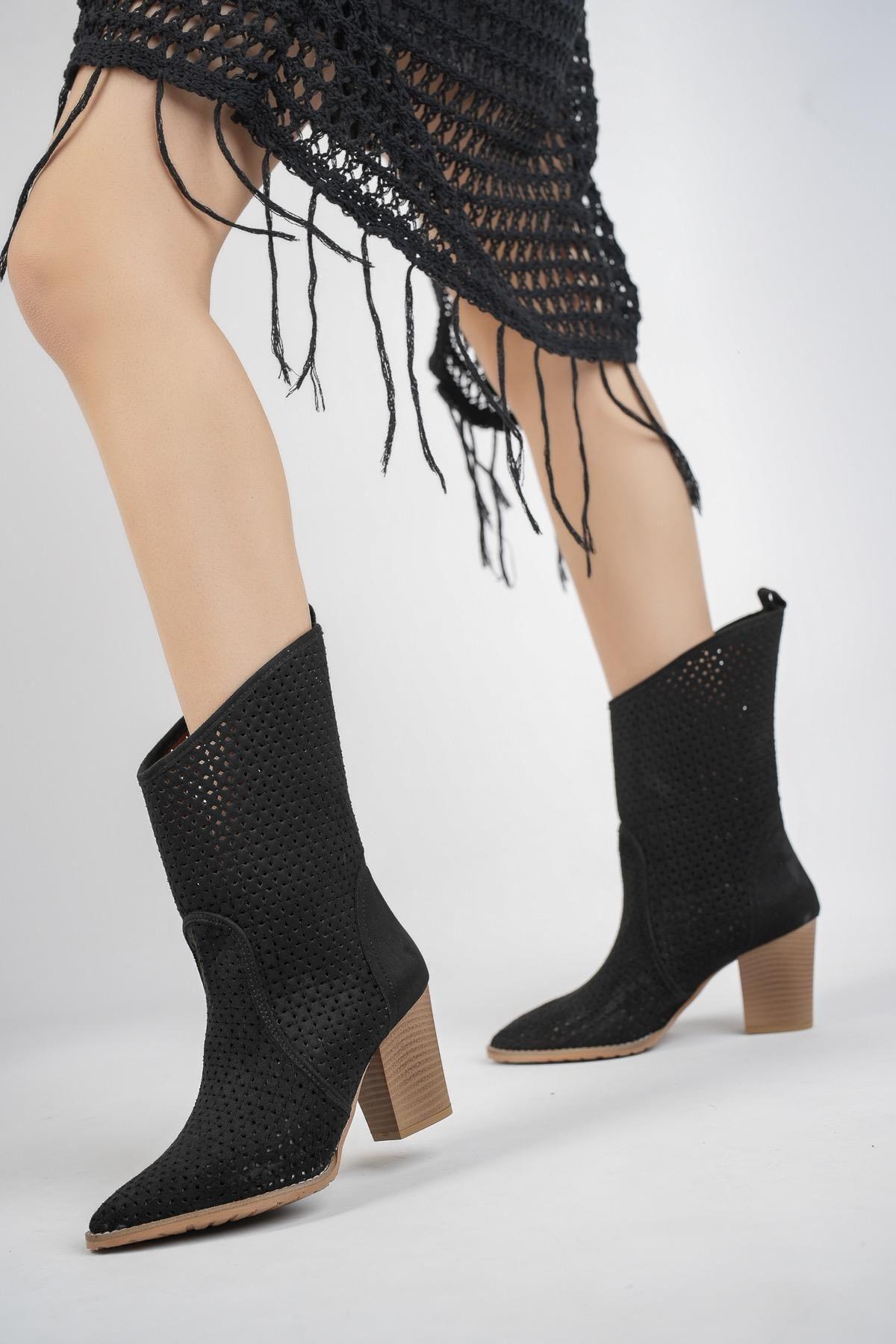 

Жіночі сучасні стильні модні черевики Чоботи зі штучної шкіри Індіана Гарантований лазерний виріз Шикарний стиль і зручні ковбойські літні черевики 36