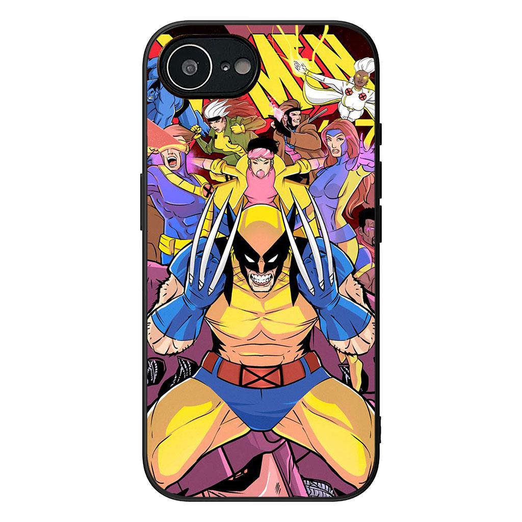 X Men Marvel Wolverine Xmens Casing Phone Cover for Apple iPhone 16 15 14 11 Pro Max 7 8 Plus SE2 SE3 SE 2022 2020 Case