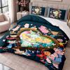Hey Arnold 3Pcs Bedding Set Duvet Cover With Two Pillowcases For Bedroom Home Decoration