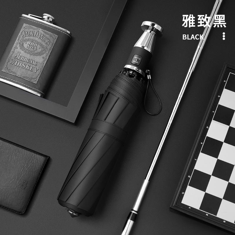 Umbrella Customized Manual Automatic Folding Umbrella Sunscreen Umbrella Weather and Rain Business Advertising Umbrella Wholesale Printable LOGO