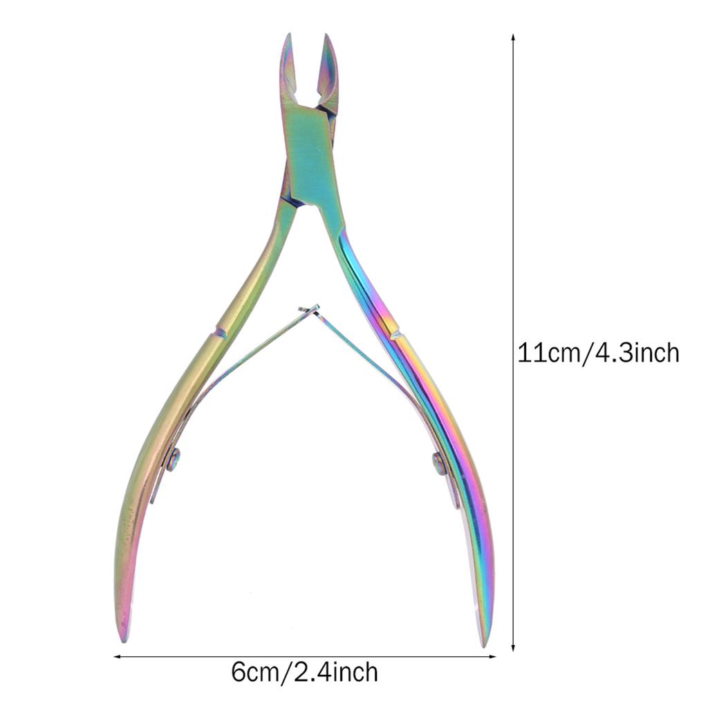 Stainless Steel Cuticle Nipper Coloful Nail&Toenail Dead Skin Cutter Nail Art Pedicure Tool