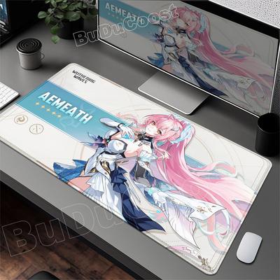 Luuk Herssen Aemeath Wuthering Waves Game Mouse Pad Nonslip Thickened Large Desk Mat Lockedge Office Student PC Gaming MousePad
