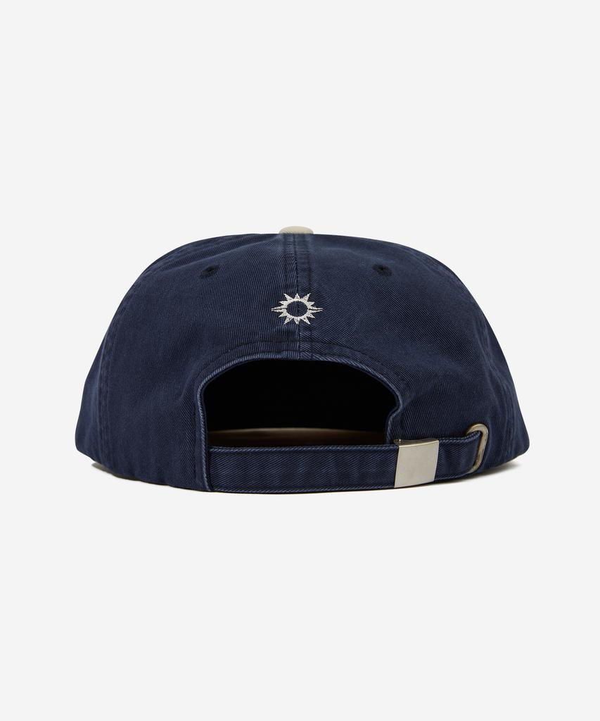 HELLO SUNRISE Washed Horizon Relaxed Fit 5P Cap_Navy & Cream