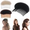 Seamless Fluffy Hair Clip Pad Hair Base Sponge Clip Bun Puff Hair Head Cushion  Women