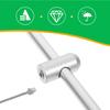 2 pièces Support de lumière d'aquarium en alliage d'aluminium Support de lumière à hauteur réglable pour aquariums d'eau douce et d'eau salée Haute luminosité Aquatique