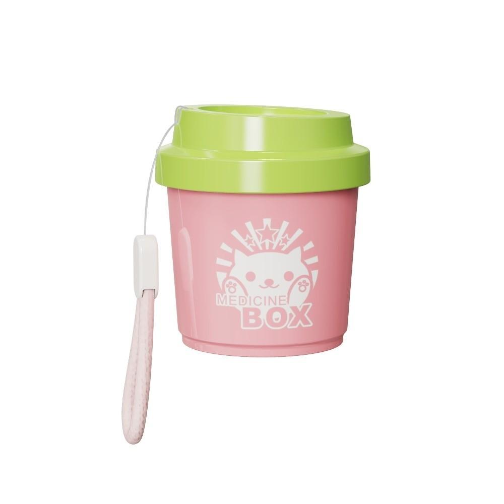 

Portable 3 Grids Pill Box Moisture-Proof Sealed Pill Dispenser with Lid Medicine Storage Box for Home&Travel зелений