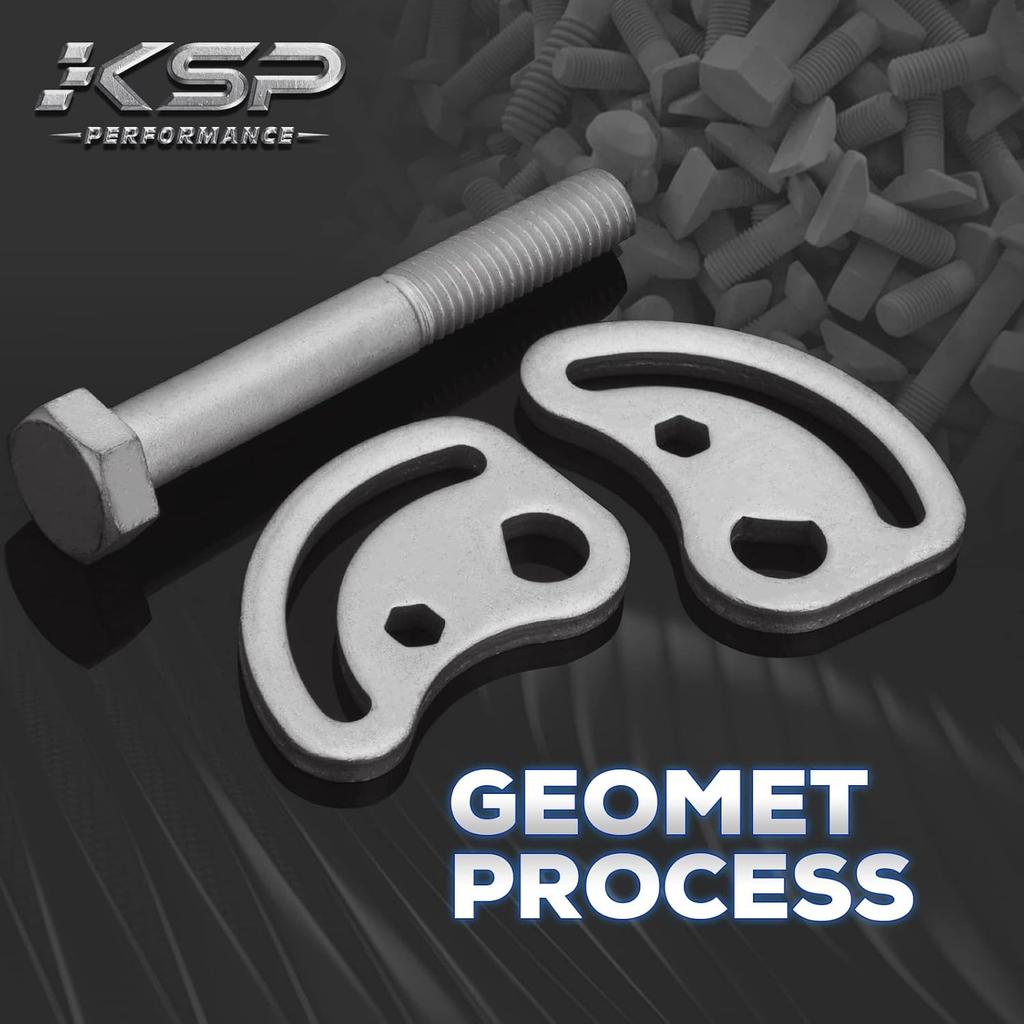 KSP Caster/Camber Bolt Kit Adjusting ±1.5° Compatible With Silverado Sierra 1500 2500,Yukon Express Savana 1500 2500 Hummer H2 H3, Work On Most