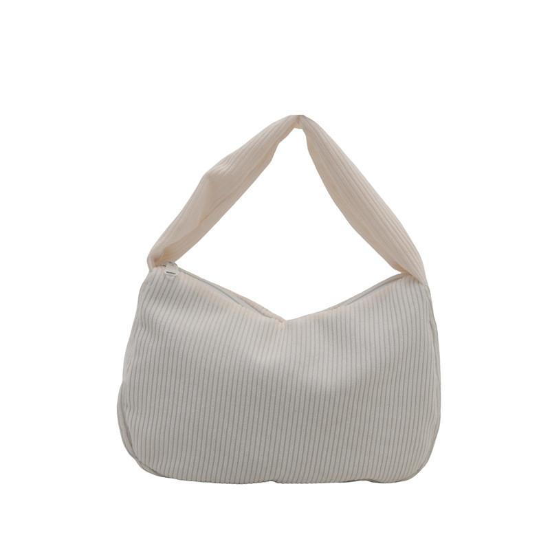 Trendy Korean Style Shoulder Crossbody Pillow Bag For Autumn In Black Khaki Gray White