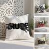 Fashion Brand R-RHUDEs Pillow Case Anti-dustmite Pillowcase Invisible Zipper Silky Short Plush Sofa Cushion Cover
