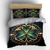 Decorative Clover Design Set Soft Comfortable Duvet Cover Bedding Set Included 1*Duvet Cover & 2*Pillowcases gift