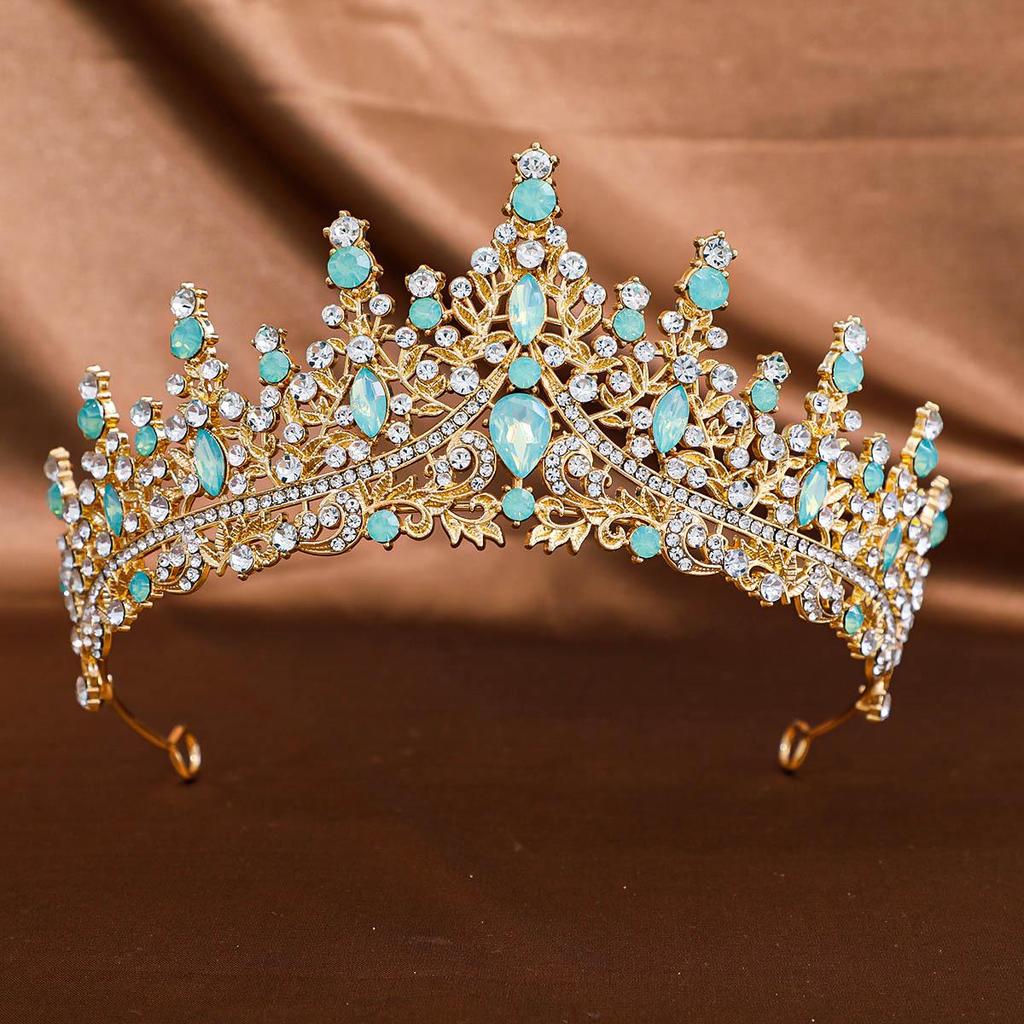 Diadema Corona Nuziale con Strass per Abito da Sera e Servizi Fotografici