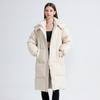 Women's Long Winter Down Cotton-padded Over-the-knee Cotton-padded Jacket Thickened Mid-length Loose Bread-padded Jacket