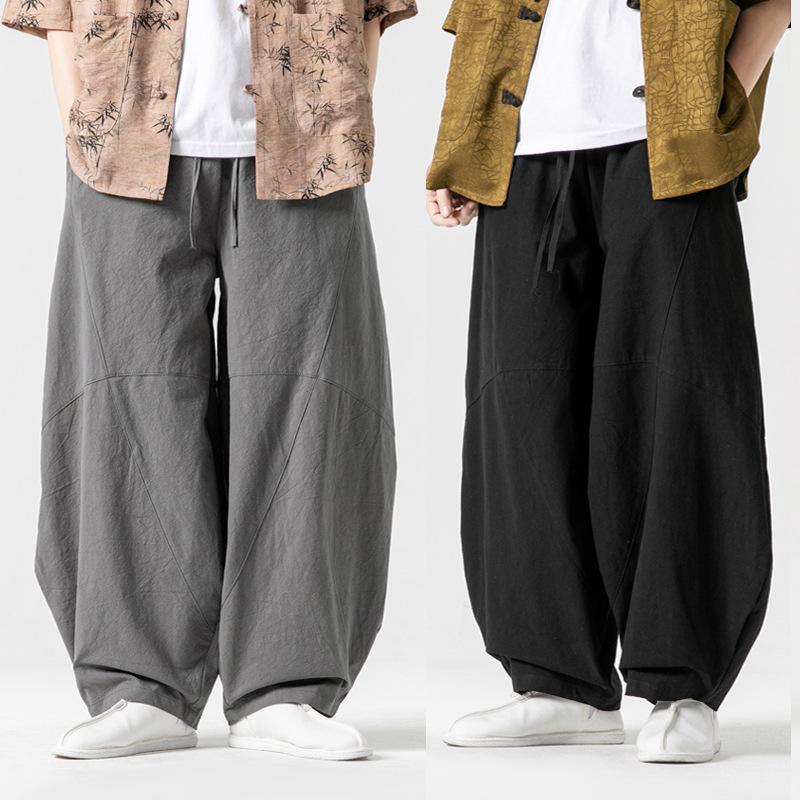 Men's Spring Loose Harem Pants Oversize Sweatpants Casual Harem Trousers