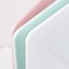 4 Pcs Practical Bookends Acrylic Book Support L-Shape Book Holders Stand Shelf Decorative Bookends for Students