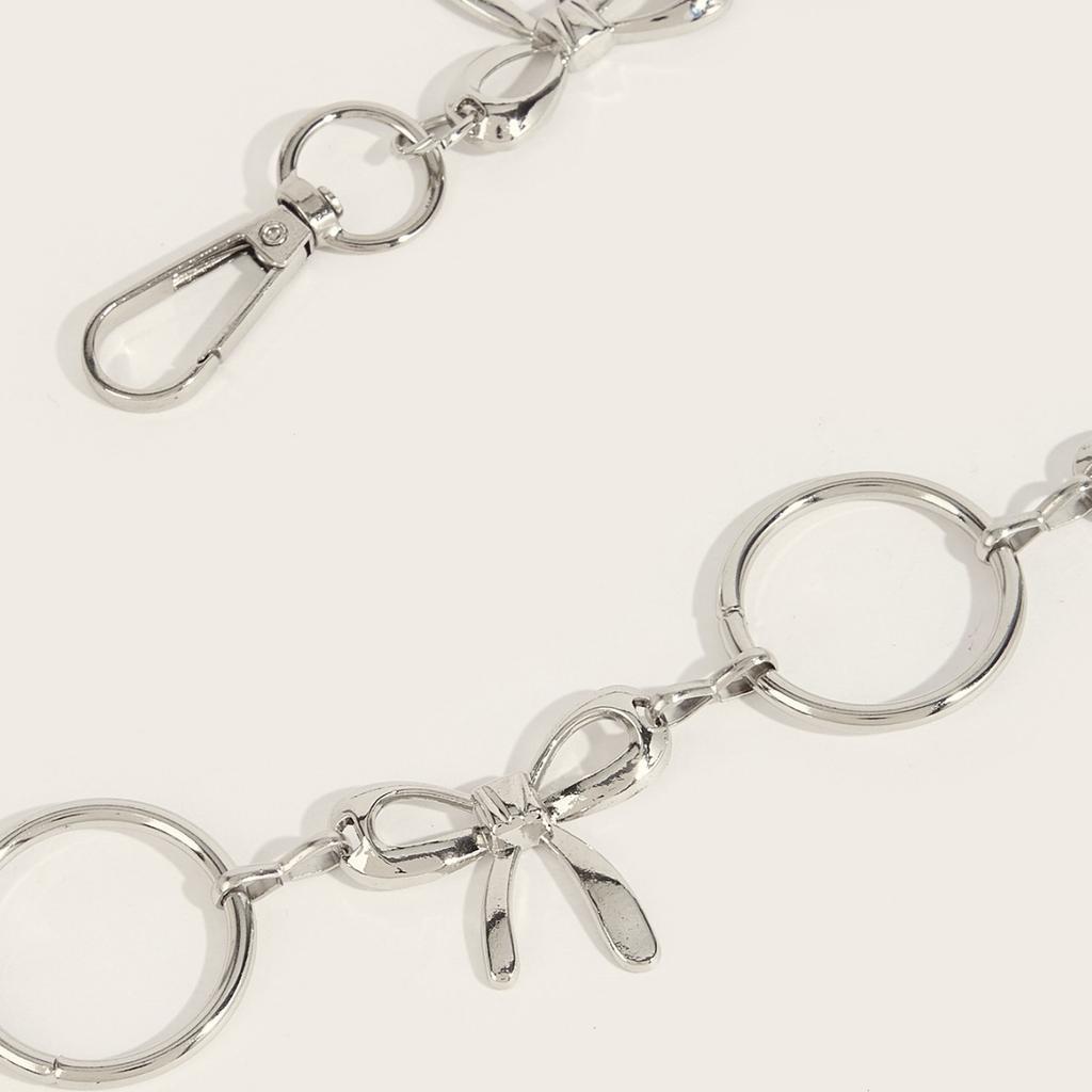 Light Luxury Retro Waist Chain Women'S Niche Texture Bow Metal Belt Chain Accessories Retro