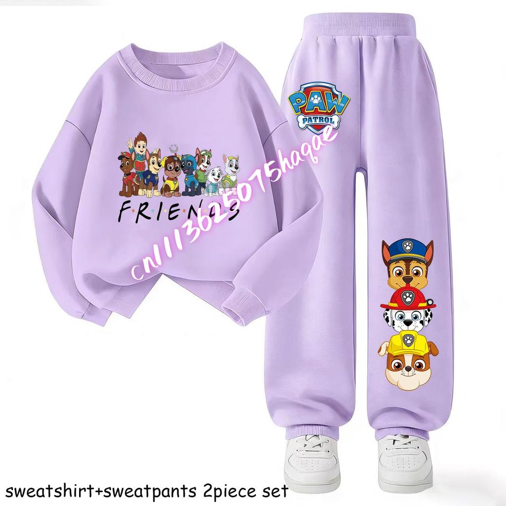 Kids Casual Tracksuit Sweatsuit Boys Sport Pullover Long Pant Two Piece Set Children's Hoodies Sets Spring New