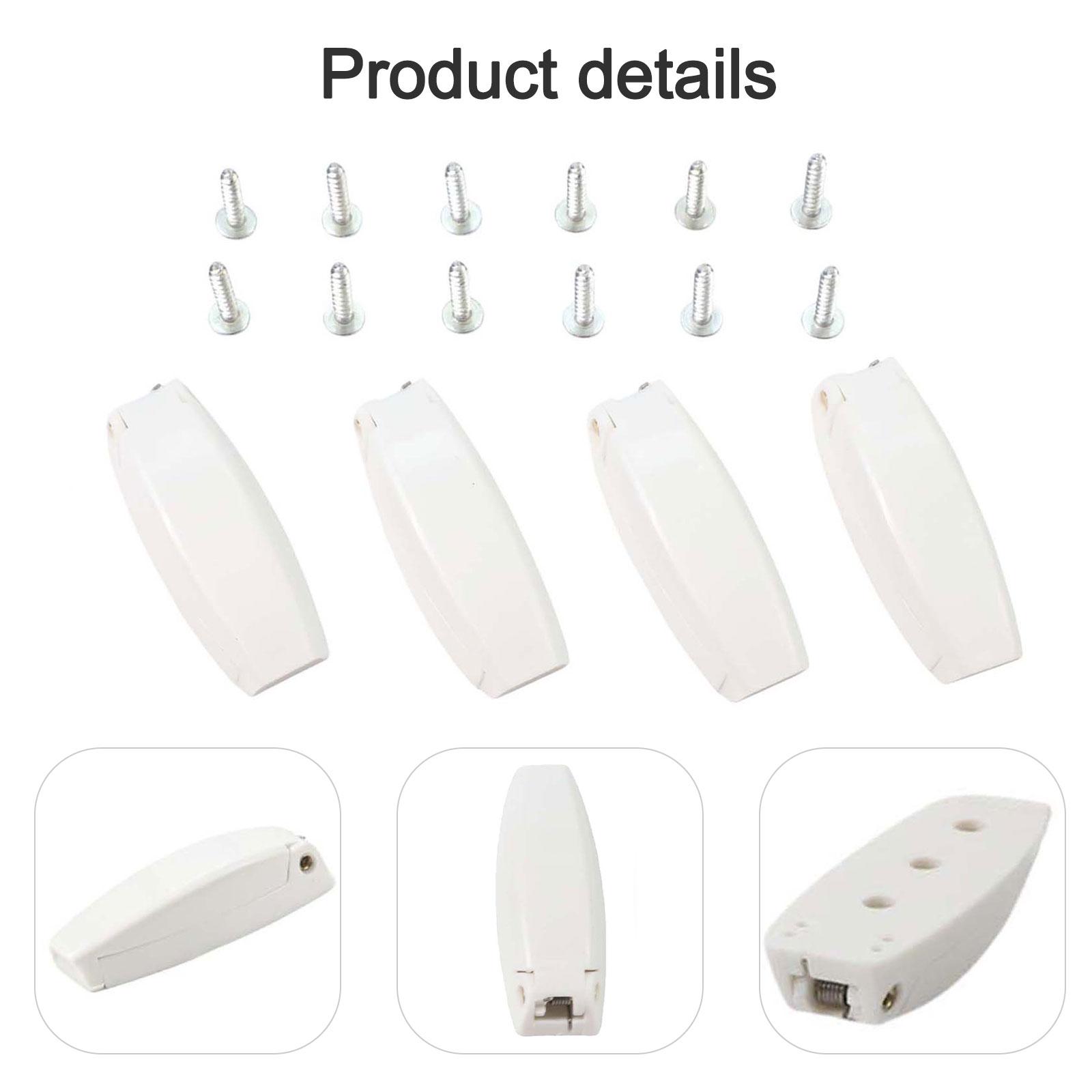 

4Pcs Baggage Door Catch Clips for RVs Robust Installation with 12 Screws for Motorhome and Trailer Applications China Mainland