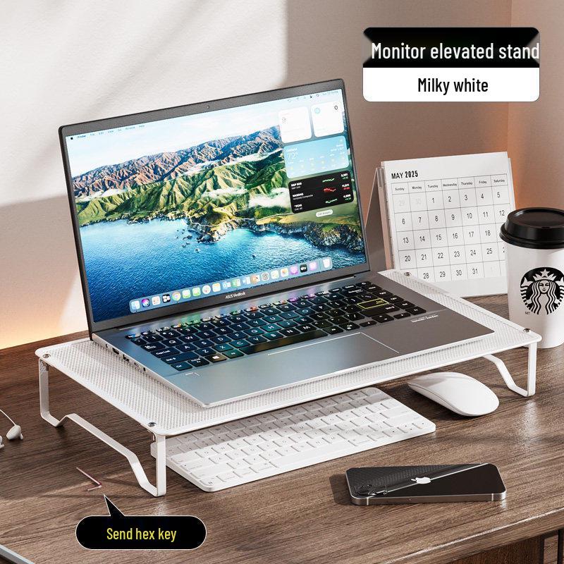 Dormitory Cooling Laptop Stand - Height Adjustable Desktop Tray
