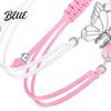 Durable Wax Cord Bracelet 2Pcs/Set Couple Adjustable Rope Butterflies Pendant