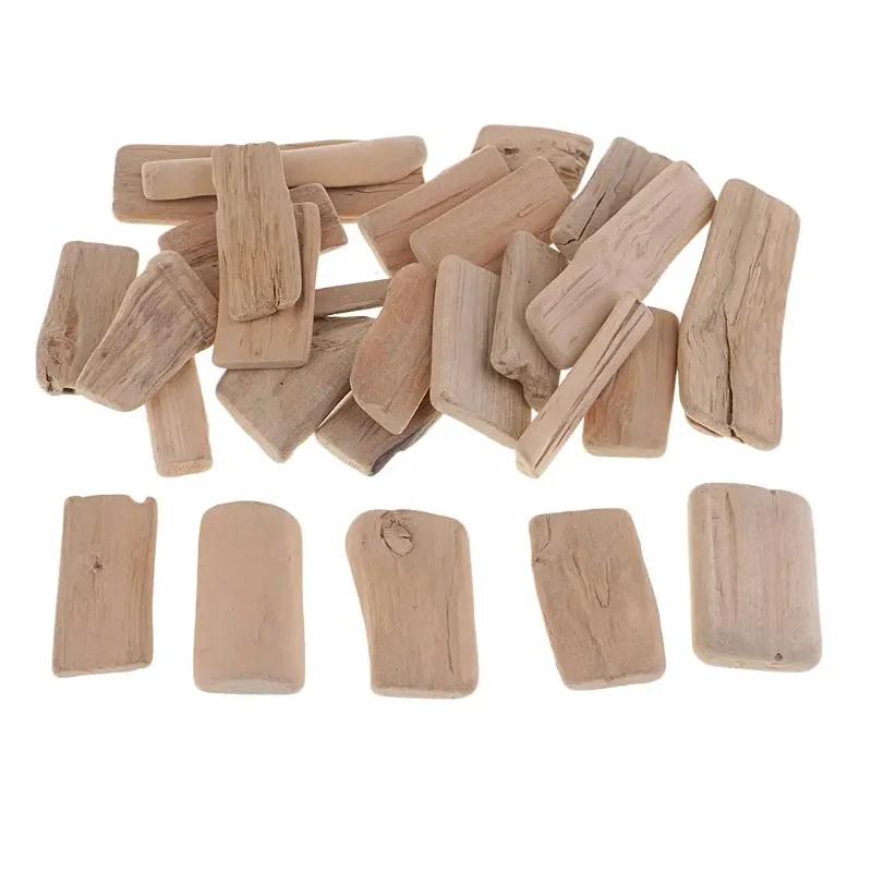 Top Quality Natural Wood Blocks Unfinished Wooden Squares for Crafts Aquarium Decor Home Decor Art Projects Wedding Vase Filler