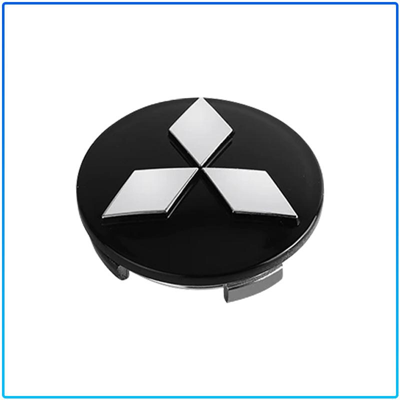 4 szt. Osłona Piasty Koła Samochodu 3D Metalowa Nakładka Środkowa Felgi Wodoodporna Do Mitsubishi Lancer Lancer ASX Outlander 2 3 Pajero Mirage exzos Pajero 4